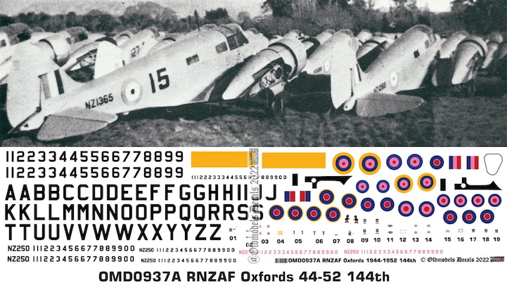 (image for) OMD0937A Airspeed Oxford Royal New Zealand Air Force