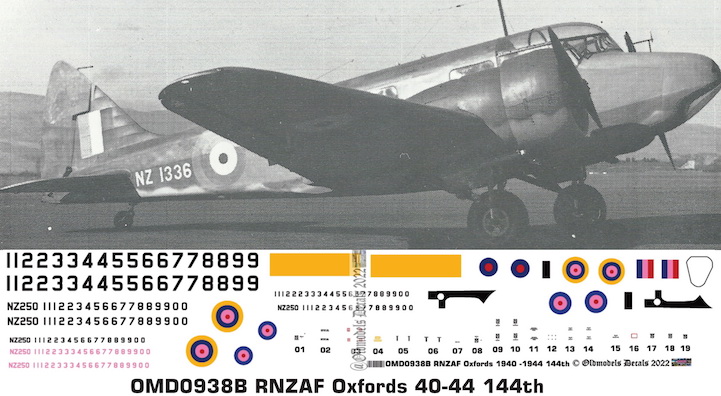 OMD0938B Airspeed Oxford Royal New Zealand Air Force