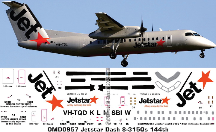 (image for) OMD0957 Dash8-315Qs Jetstar