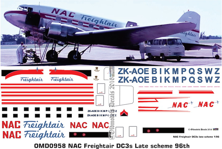 (image for) OMD0958 DC3 National Airways Corporation / Freightair
