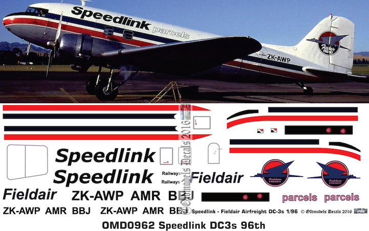 (image for) OMD0962 DC3 Speedlink Fieldair Airfreight