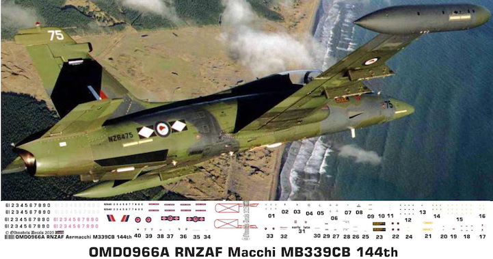 (image for) OMD0966A Macchi MB339CB Royal New Zealand Air Force