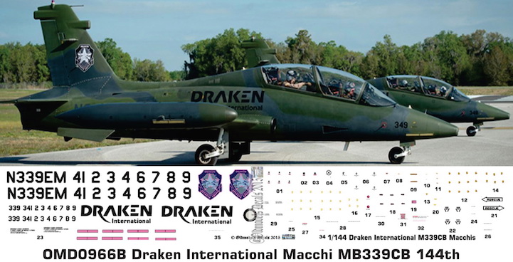 OMD0966B Macchi MB339CB Draken International Corp
