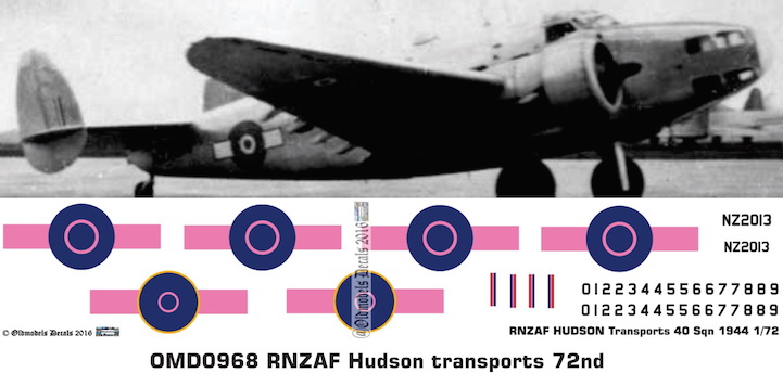 (image for) OMD0968 Lockheed Hudson Royal New Zealand Air Force