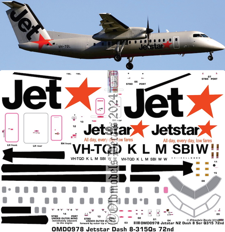 (image for) OMD0978 Dash8-315Qs Jetstar