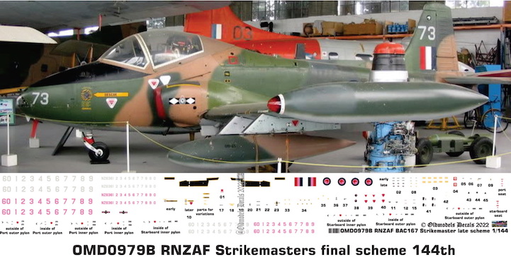 (image for) OMD0979B BAC 167 Strikemaster Royal New Zealand Air Force