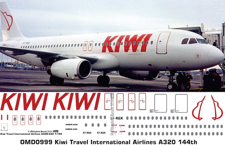 (image for) OMD0999 Airbus A320-232 Kiwi Travel International Airlines