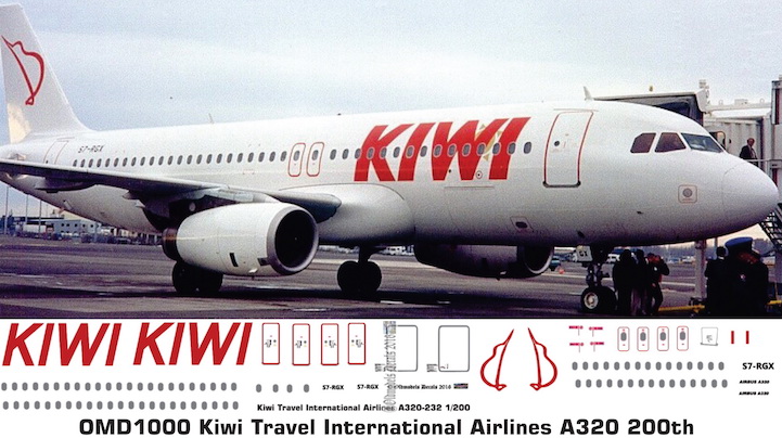 (image for) OMD1000 Airbus A320-232 Kiwi Travel International Airlines