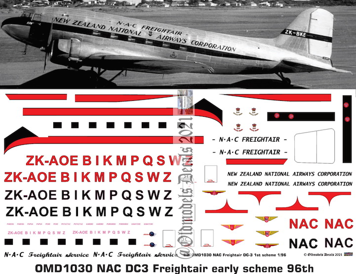 (image for) OMD1030 DC3 National Airways Corporation / Freightair