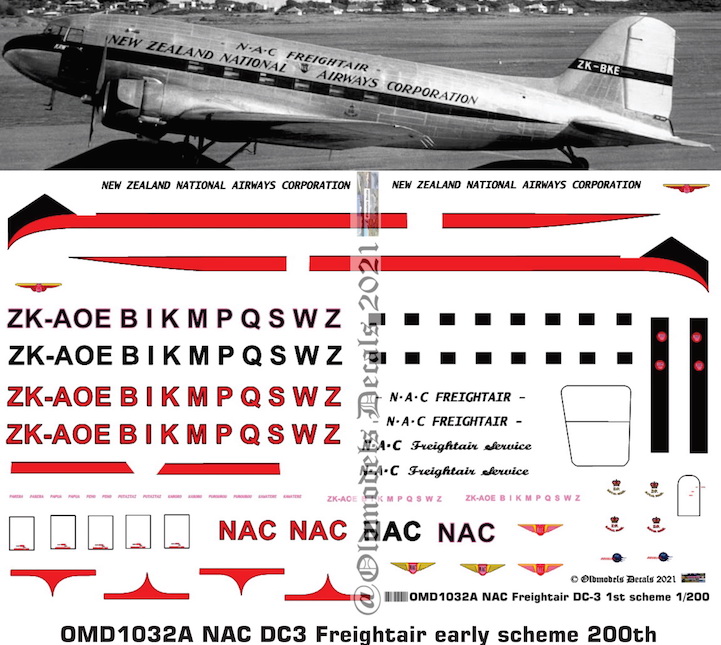 (image for) OMD1032A DC3 National Airways Corporation / Freightair