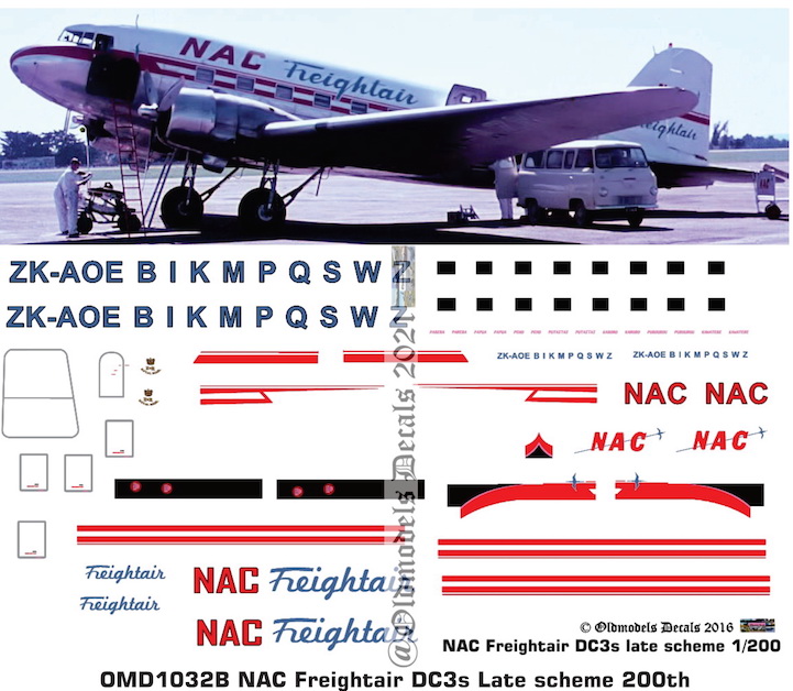 (image for) OMD1032B DC3 National Airways Corporation / Freightair