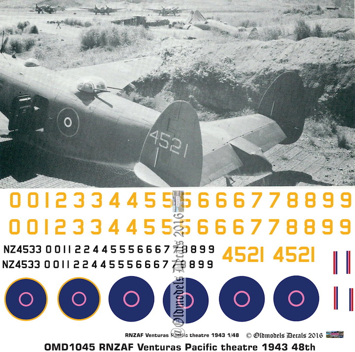 (image for) OMD1045 Lockheed Ventura Royal New Zealand Air Force