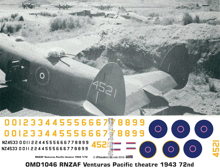 (image for) OMD1046 Lockheed Ventura Royal New Zealand Air Force