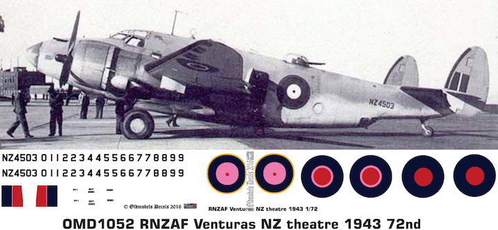 OMD1052 Lockheed Ventura Royal New Zealand Air Force