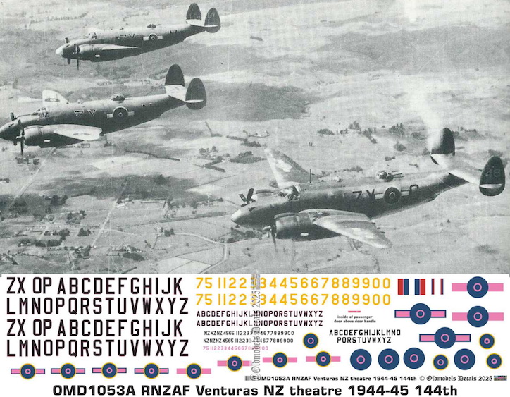 (image for) OMD1053A Lockheed Ventura Royal New Zealand Air Force