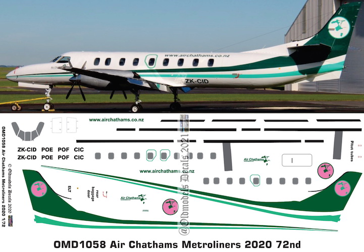 (image for) OMD1058 Swearingen SA-226TC Metro Air Chathams
