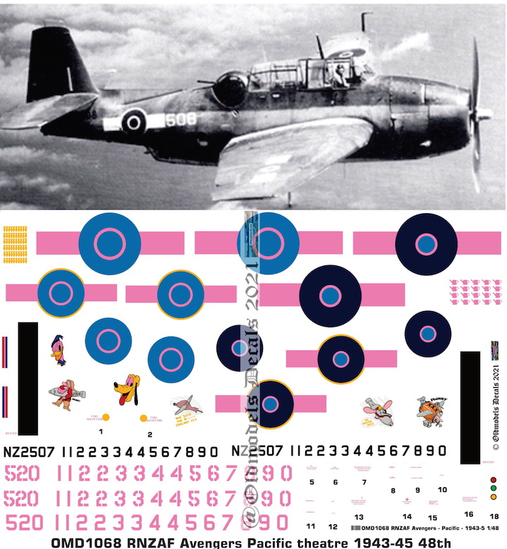 (image for) OMD1068 Grumman Avenger Royal New Zealand Air Force