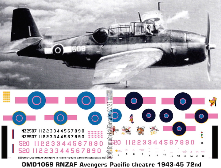 OMD1069 Grumman Avenger Royal New Zealand Air Force