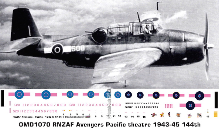 OMD1070 Grumman Avenger Royal New Zealand Air Force