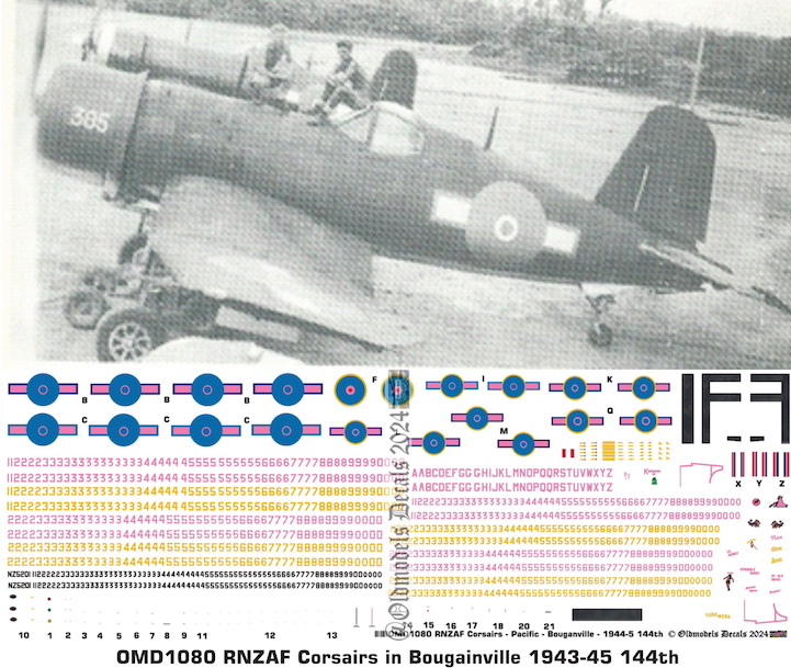 (image for) OMD1080 Chance-Vought Corsair Royal New Zealand Air Force