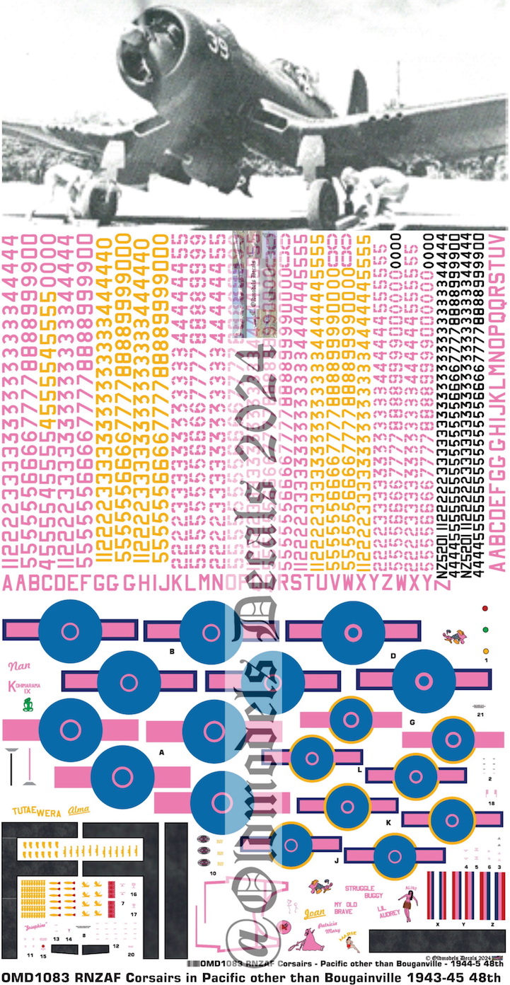 (image for) OMD1083 Chance-Vought Corsair Royal New Zealand Air Force