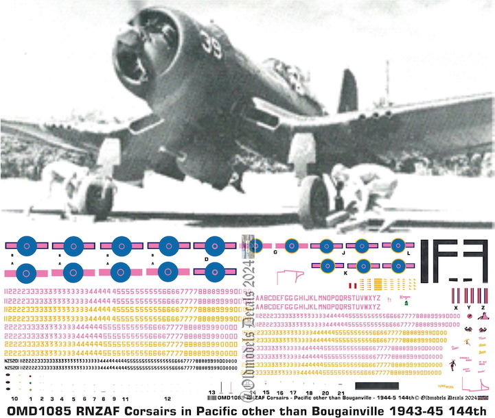 (image for) OMD1085 Chance-Vought Corsair Royal New Zealand Air Force