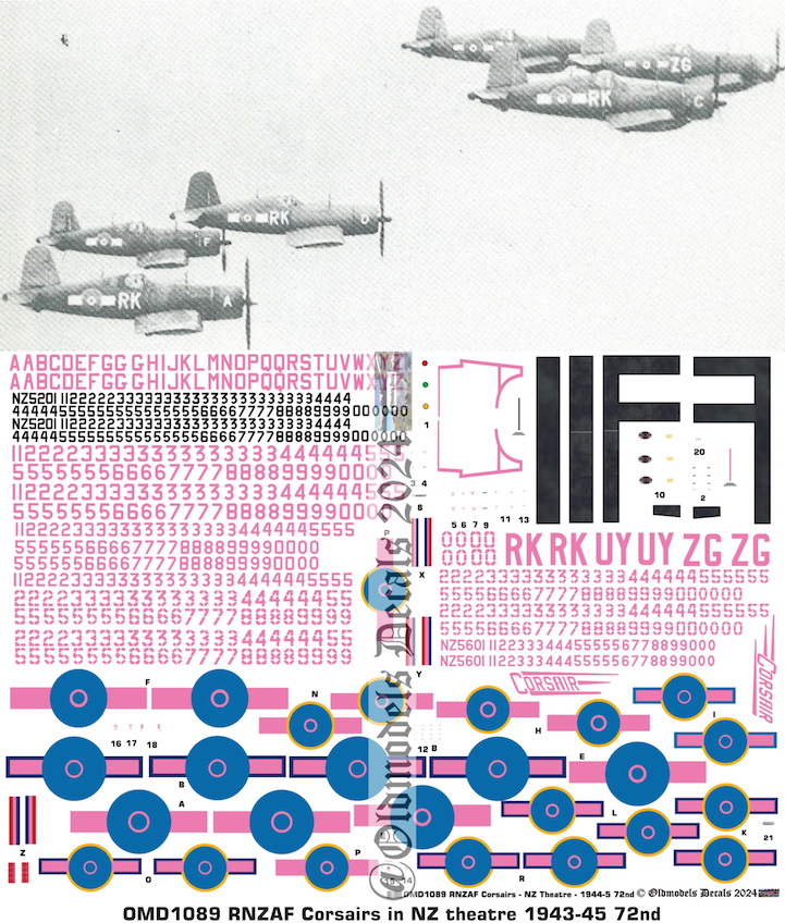 (image for) OMD1089 Chance-Vought Corsair Royal New Zealand Air Force