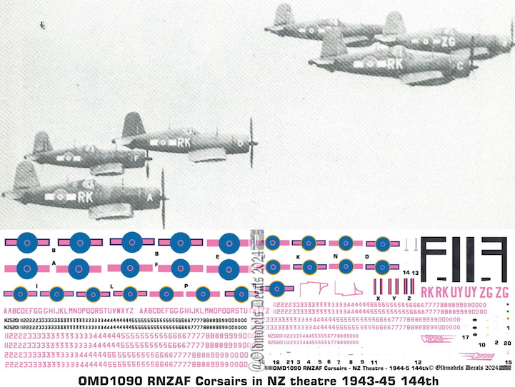 (image for) OMD1090 Chance-Vought Corsair Royal New Zealand Air Force