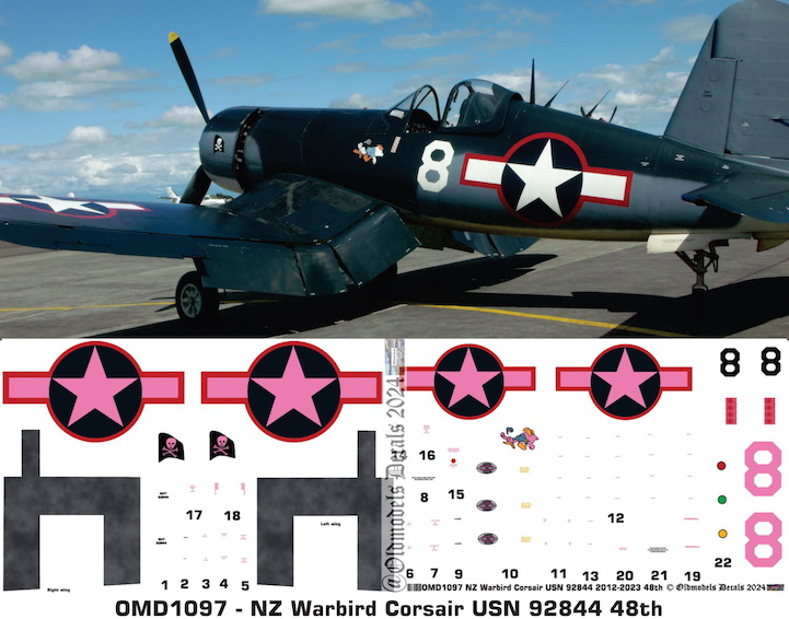 (image for) OMD1097 Vaught FG1-D Corsair New Zealand Warbird