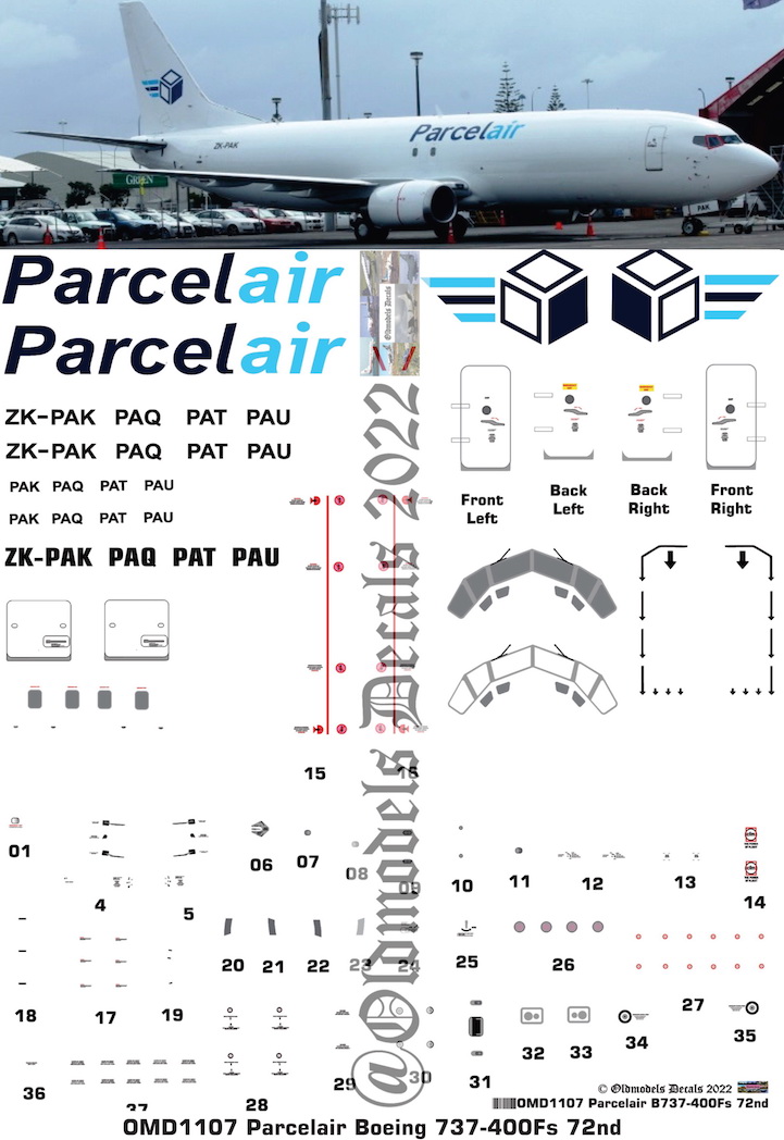 (image for) OMD1107 Boeing B737-400F Parcelair