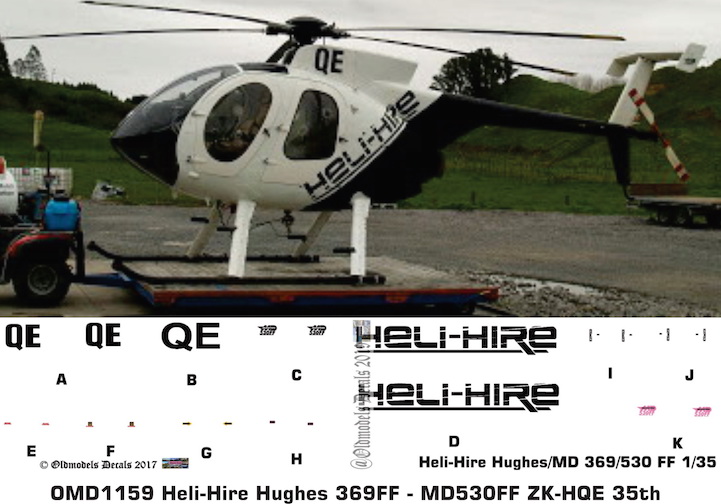 OMD1159 Hughes 369FF/MD530FF Heli-Hire