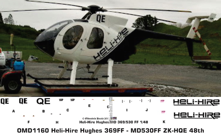 OMD1160 Hughes 369FF/MD530FF Heli-Hire