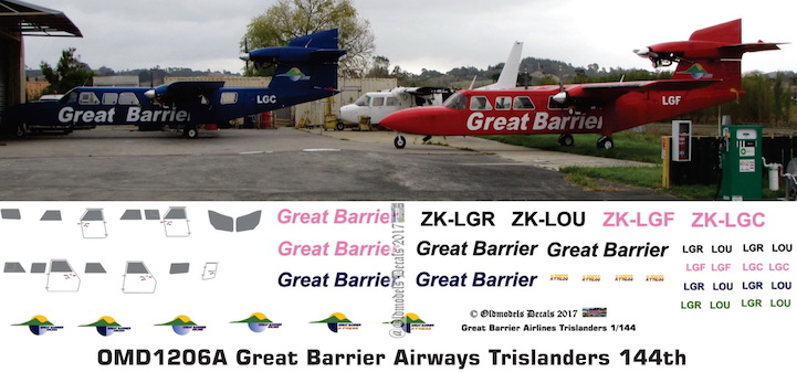 (image for) OMD1206A BN-2 Islander Great Barrier Airways