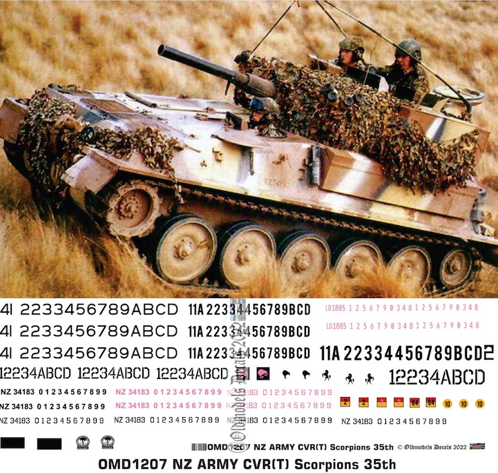 OMD1207 CVR(T) Scorpion New Zealand Army