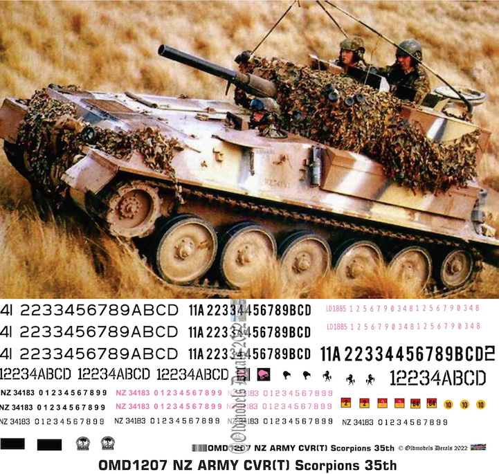 (image for) OMD1207 CVR(T) Scorpion New Zealand Army