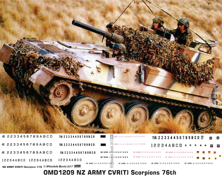 OMD1209 CVR(T) Scorpion New Zealand Army