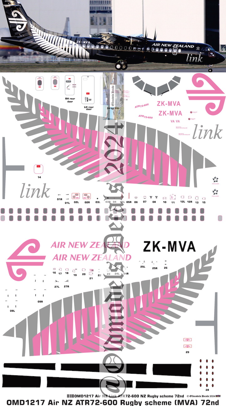 (image for) OMD1217 ATR72-600 Air New Zealand Link