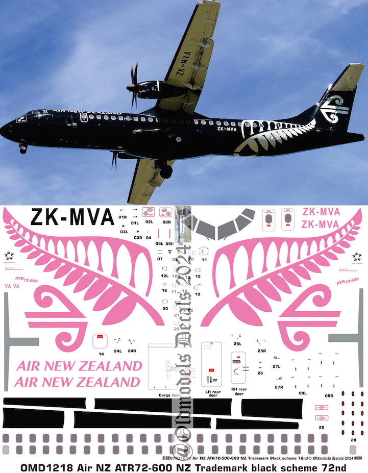 (image for) OMD1218 ATR72-600 Air New Zealand