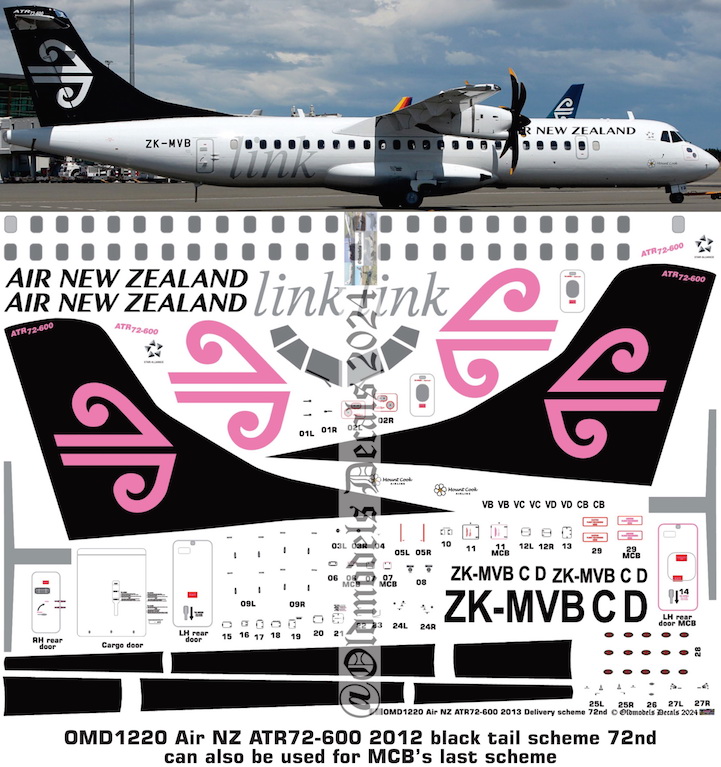(image for) OMD1220 ATR72-600 Air New Zealand