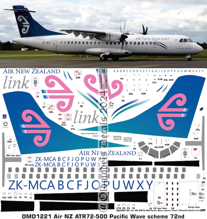 (image for) OMD1221 ATR72-500 Air New Zealand
