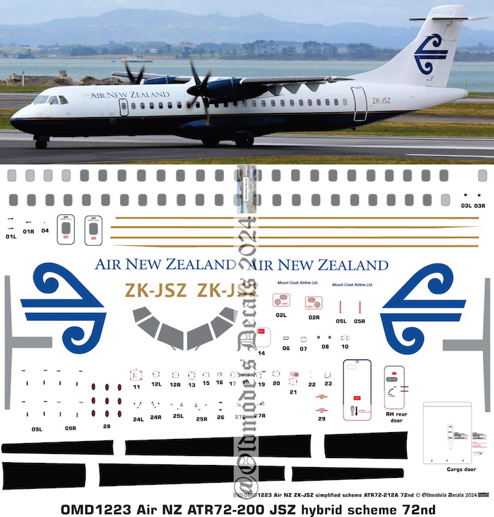 (image for) OMD1223 ATR72-200 Air New Zealand