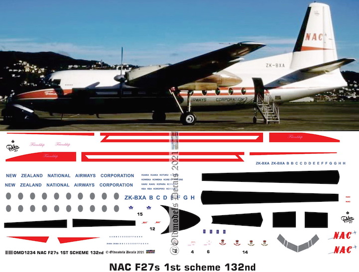OMD1234 Fokker F27 National Airways Corporation (NAC)
