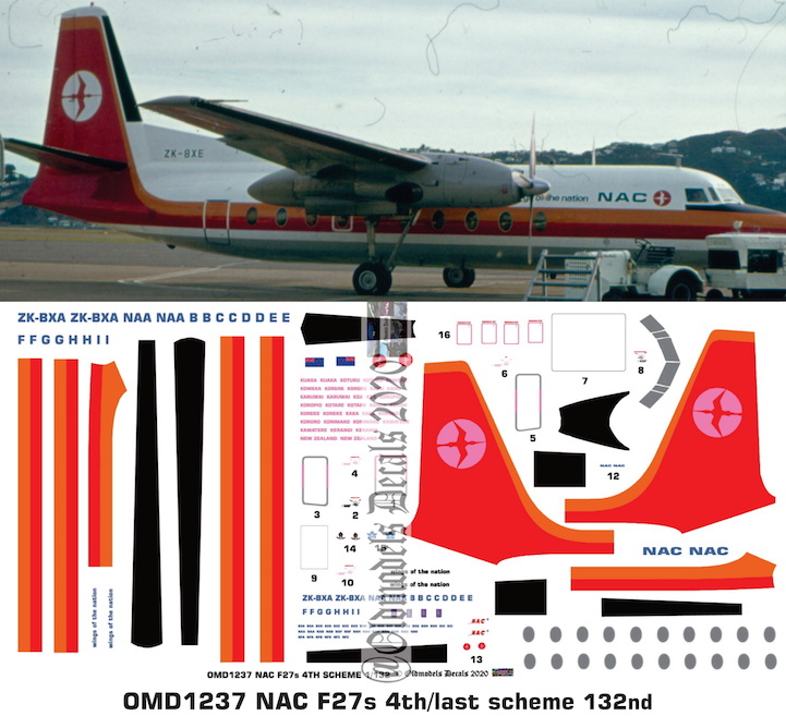 OMD1237 Fokker F27 National Airways Corporation (NAC)