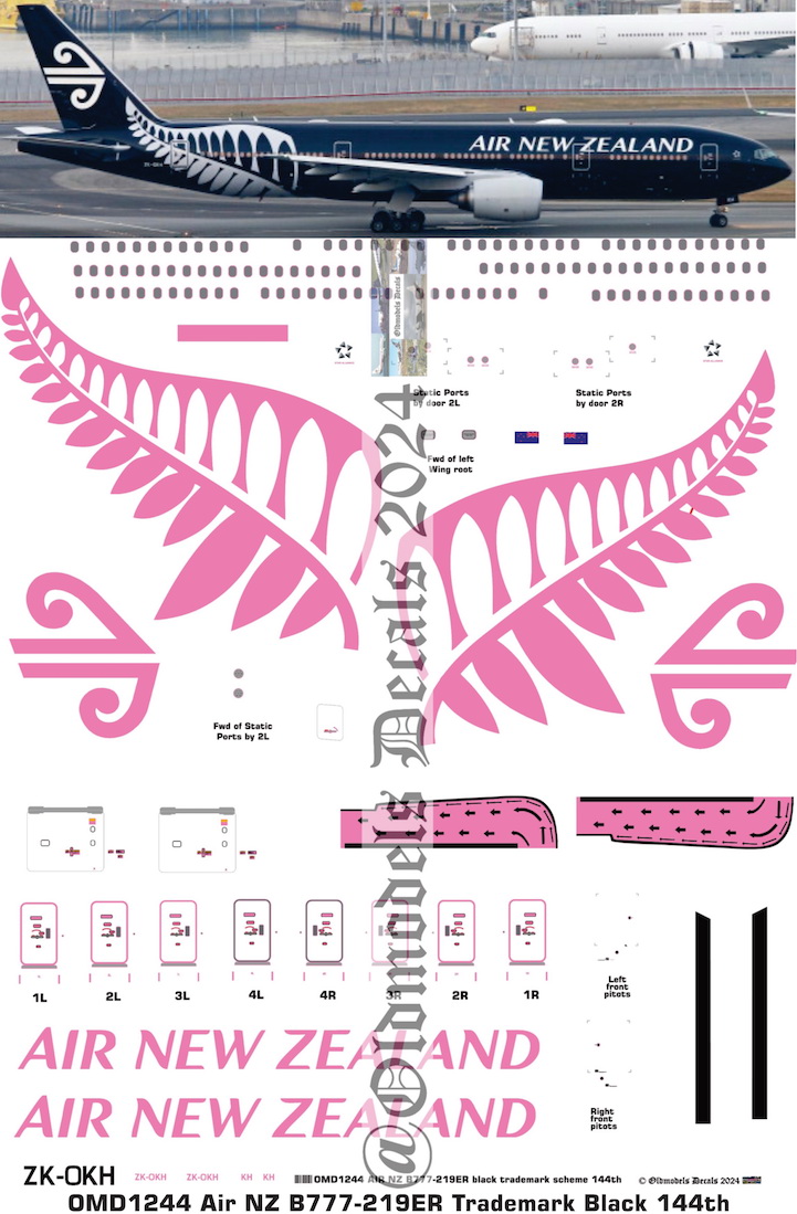 (image for) OMD1244 Boeing B777-219ER Air New Zealand