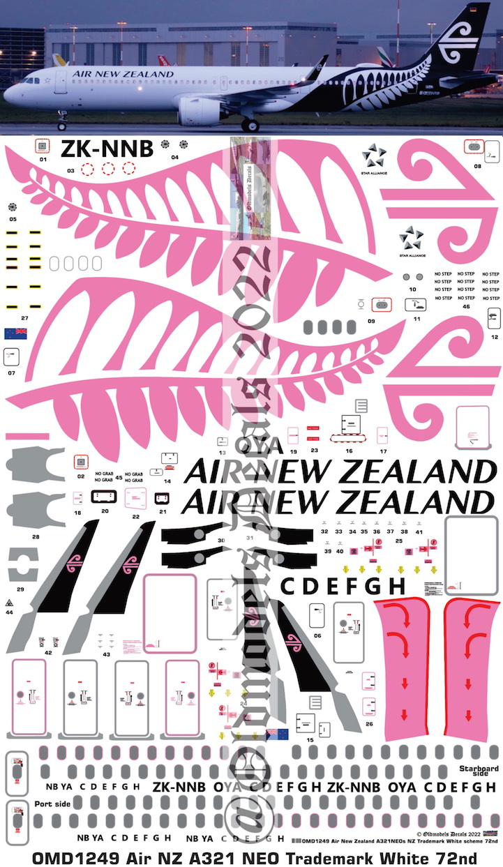 (image for) OMD1249 Airbus A321Neo Air New Zealand