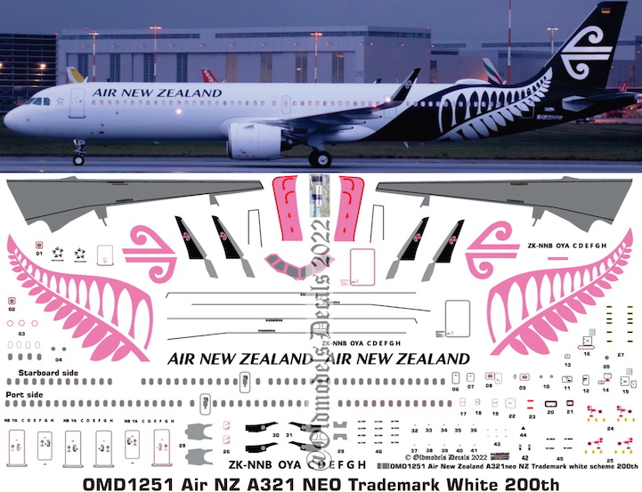 (image for) OMD1251 Airbus A321Neo Air New Zealand