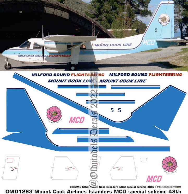 (image for) OMD1263 BN-2 Islander Mount Cook Airlines