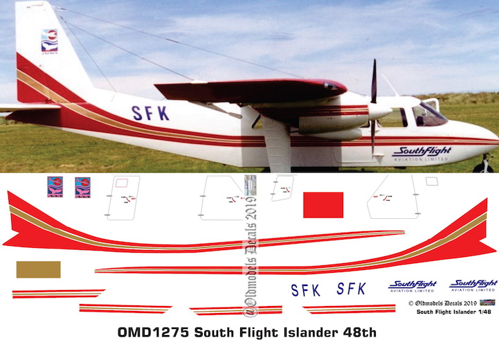(image for) OMD1275 BN-2 Islander South Flight