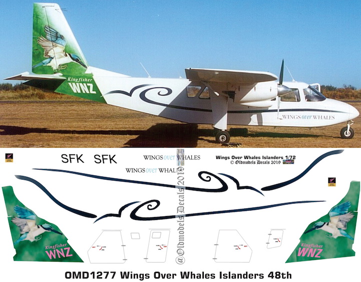 (image for) OMD1277 BN-2 Islander Wings over Whales