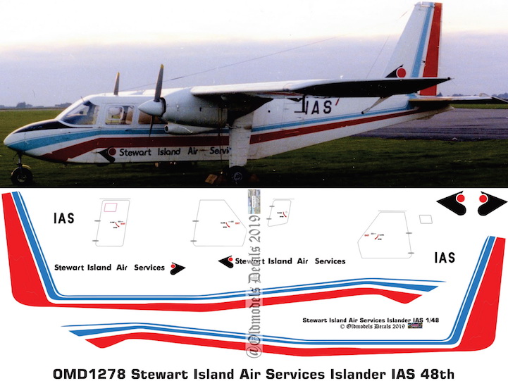 (image for) OMD1278 BN-2 Islander Stewart Island Air Services